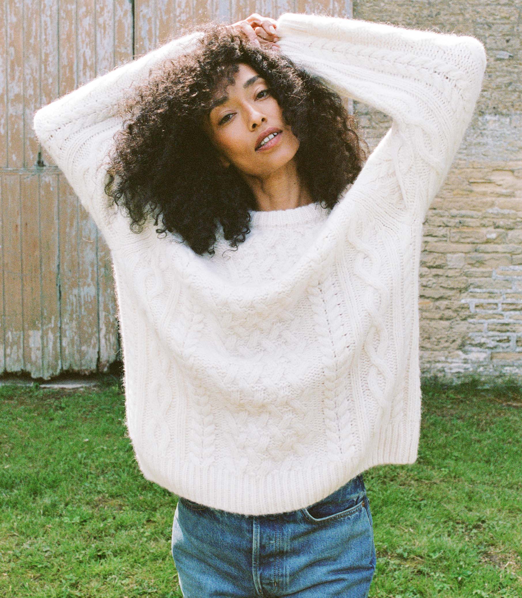 Clarendon Sweater Ivory DOEN