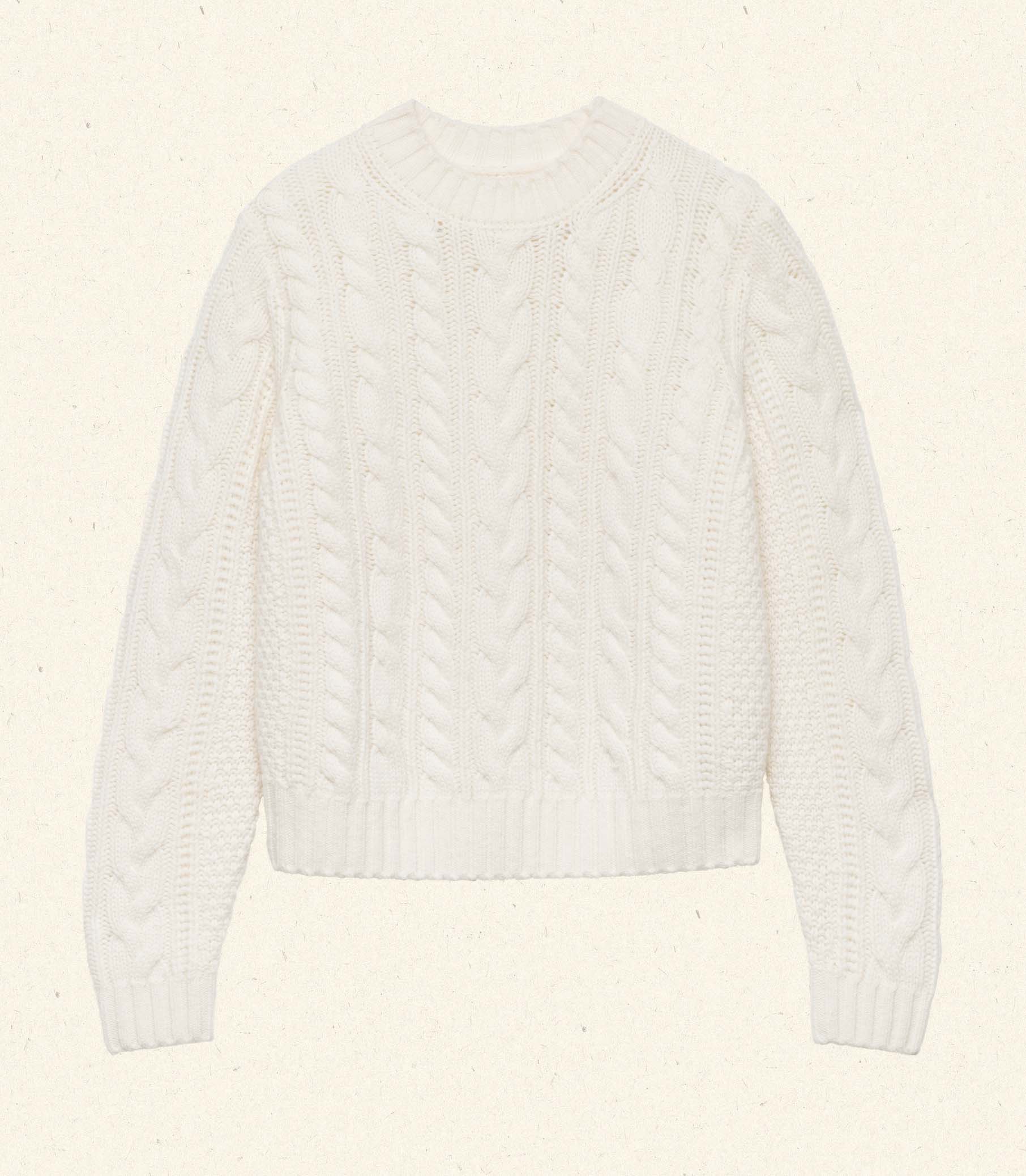 CARTWRIGHT CASHMERE SWEATER -- IVORY view 8