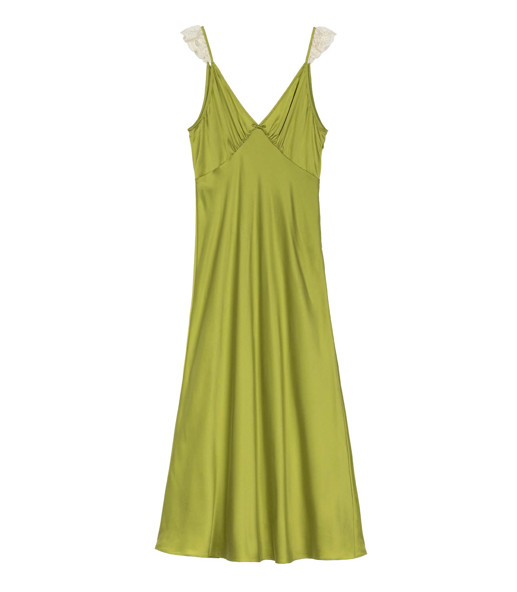 Chartreuse Color Dress