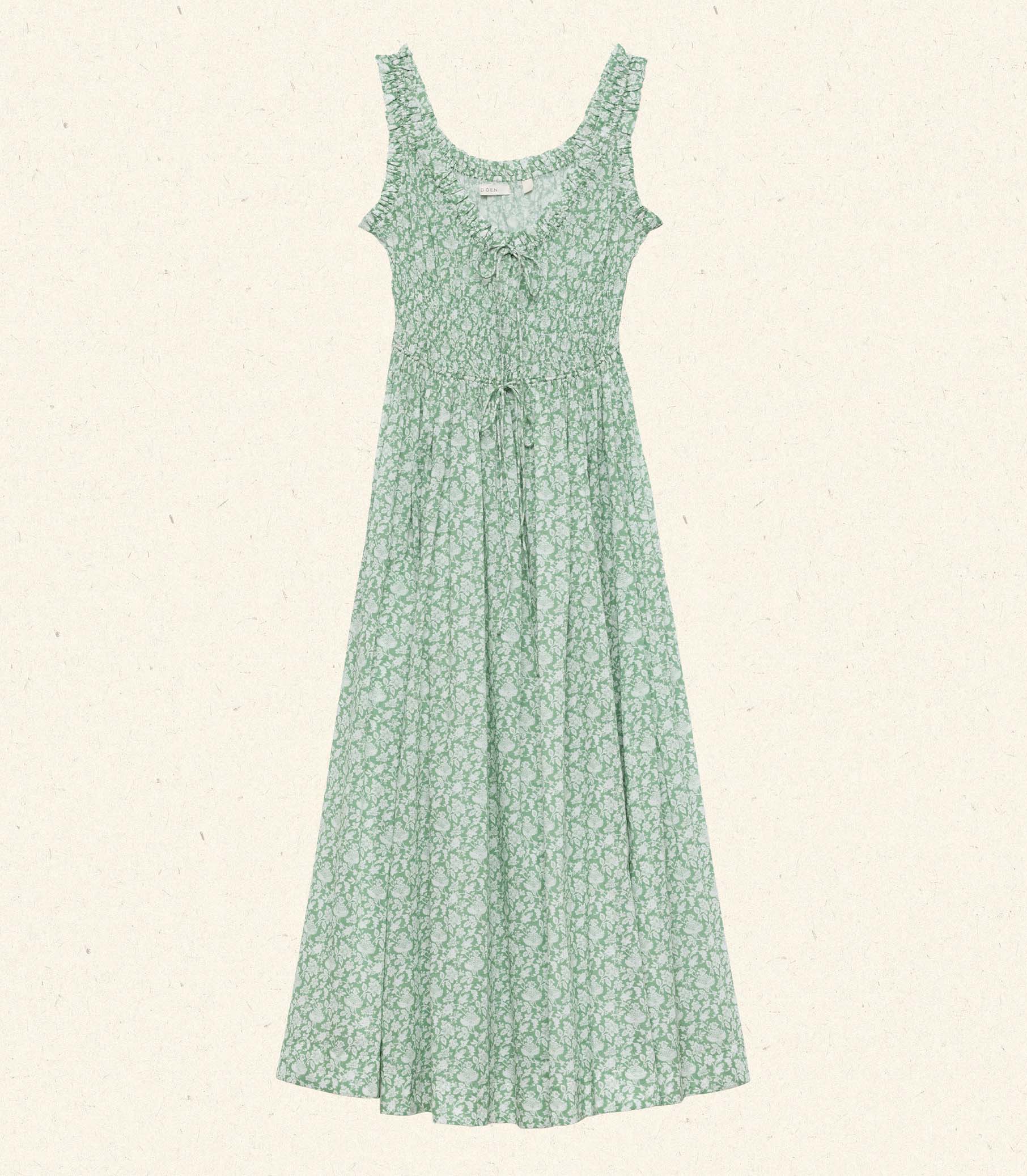 EMMARETTA DRESS -- PERIDOT TEA FLORAL view 10