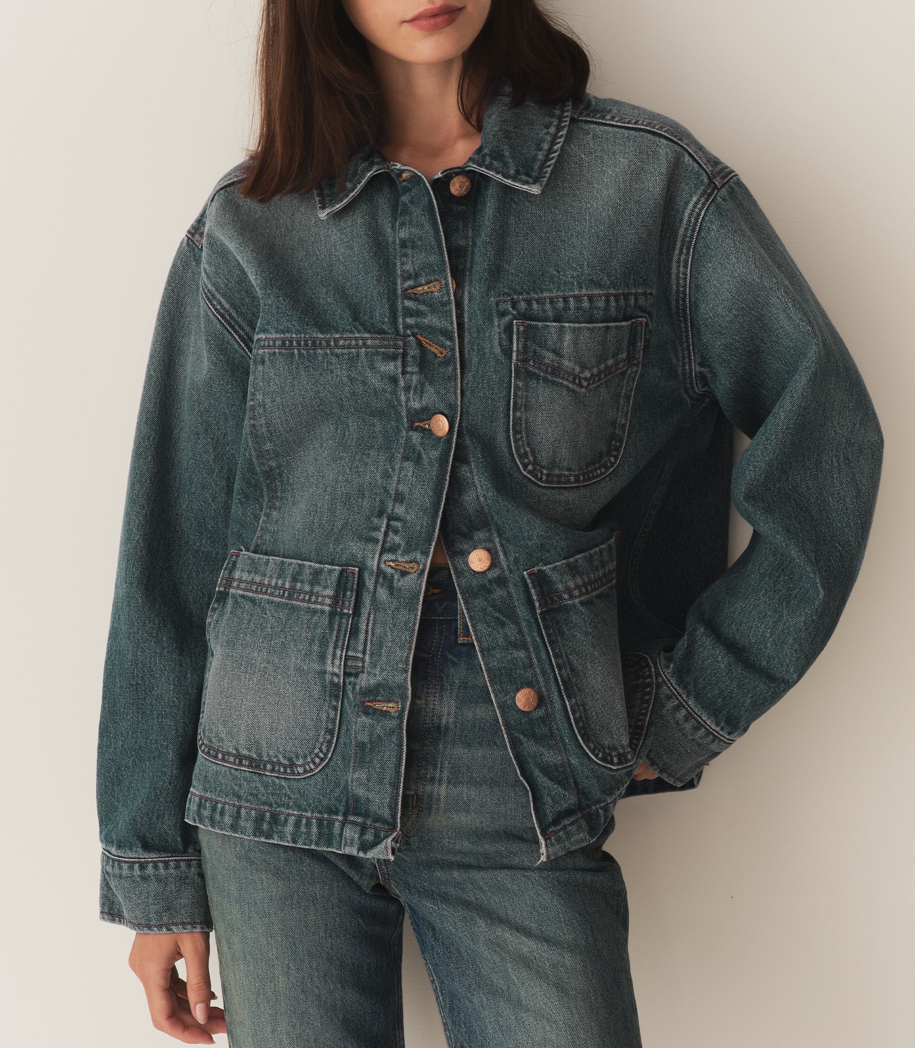 GAELLE JACKET -- ALBI WASH view 1