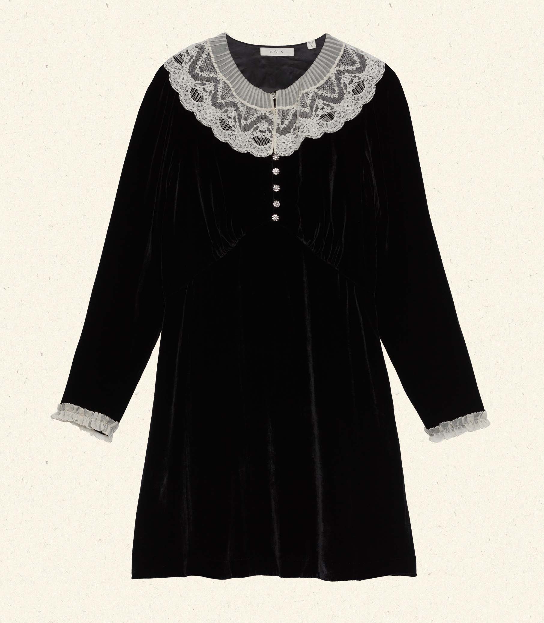 LISBETH DRESS -- BLACK view 4