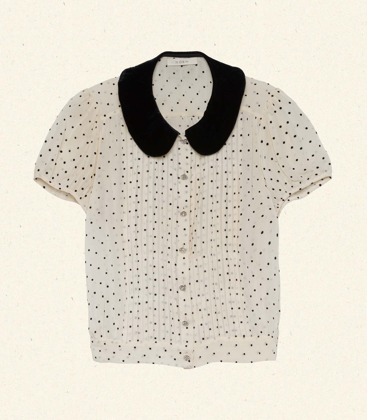 MADELINE TOP -- MOTHER OF PEARL DOT