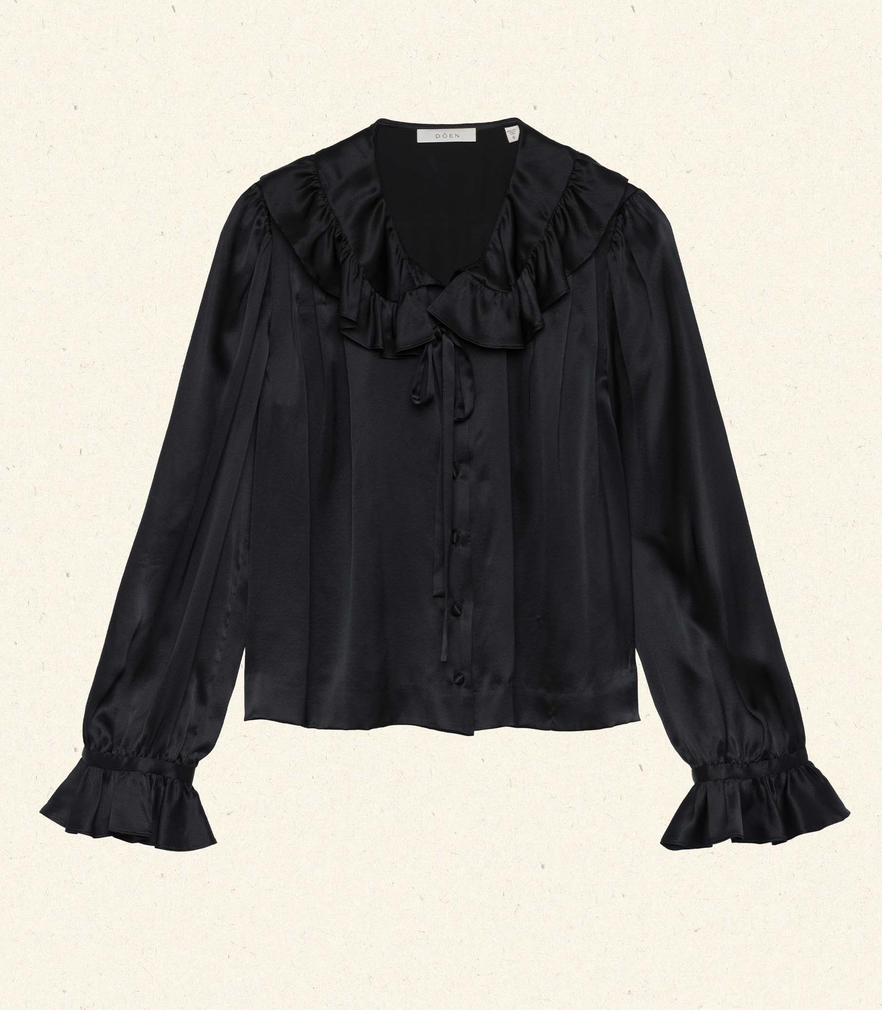 SOLANGE TOP -- BLACK view 8