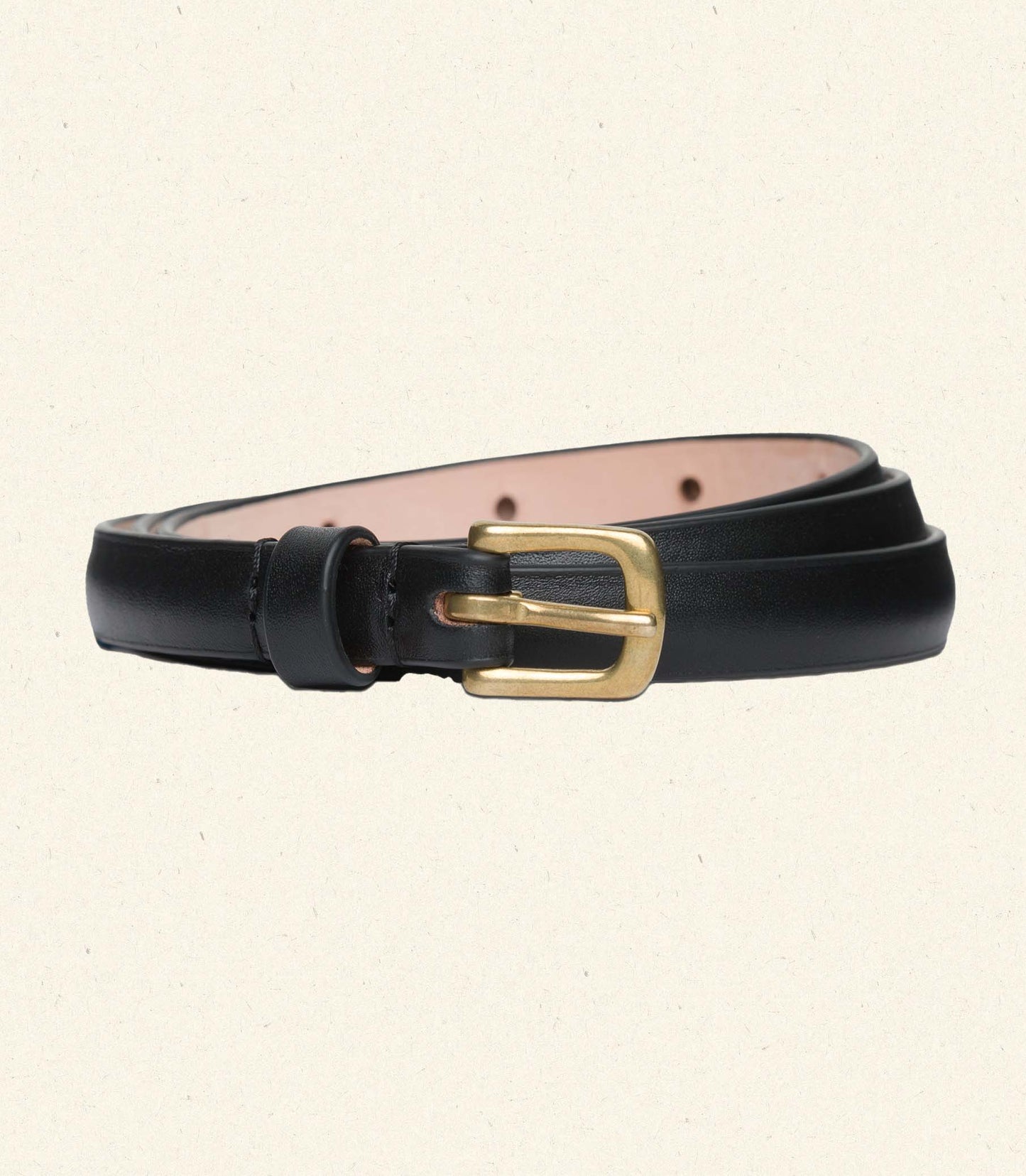 ZAZA BELT -- BLACK NAPPA