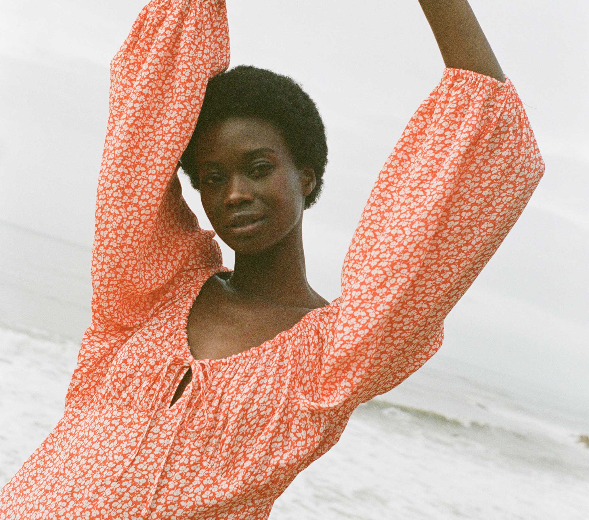 Orange store spotty dress